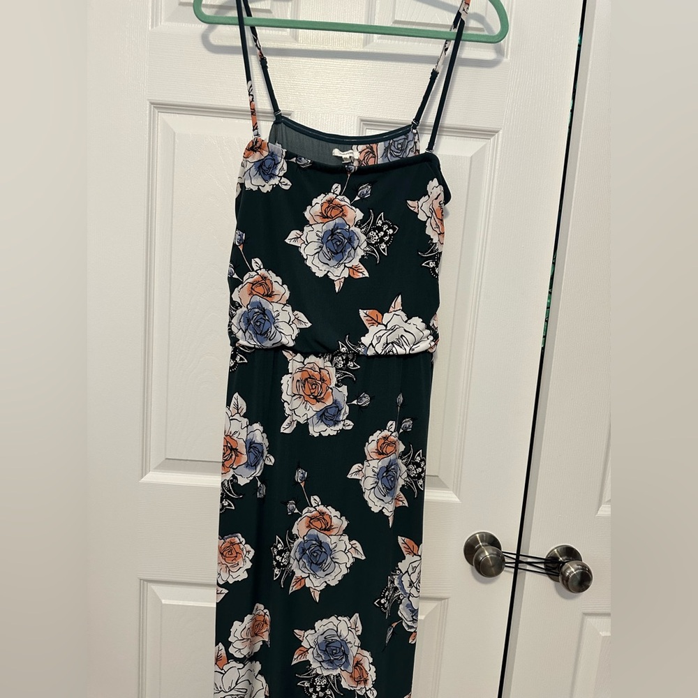 Maurice’s Floral Sleeveless Dress - dark green